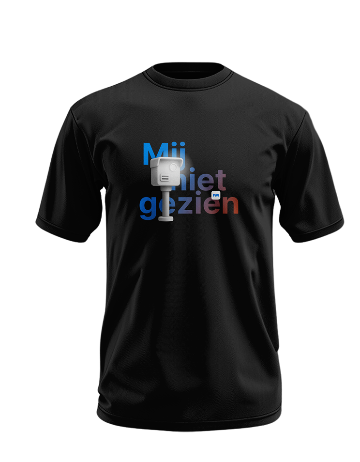 Flitsmeister T-shirt zwart