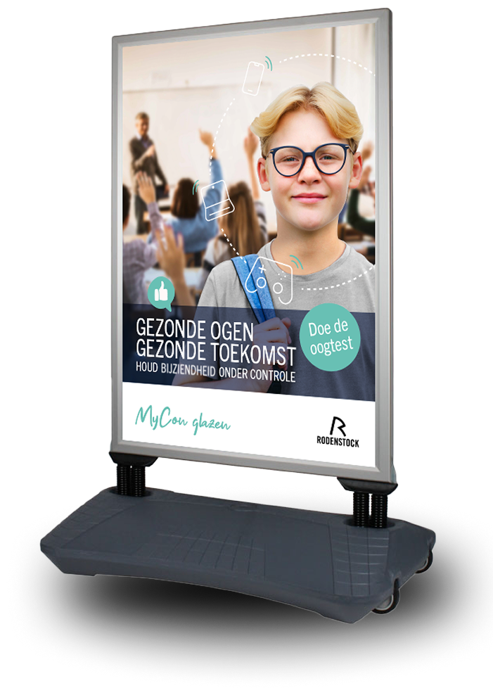 Rodenstock stoepbord: Gezonde ogen, gezonde toekomst